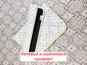 Пеленка Yason «Симпл» — Бежевый и коричневый орнамент
